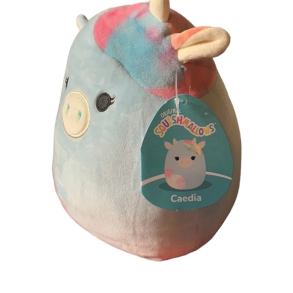 Caedia the Blue & Tie-Dyed Cow 8" Squishmallow - Picture 5 of 7